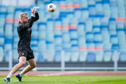 Goalkeeper Peter Abrahamsson