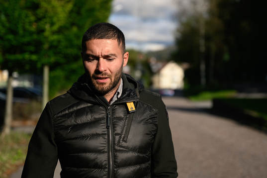 GAIS Mergim Krasniqi blir intervjuad