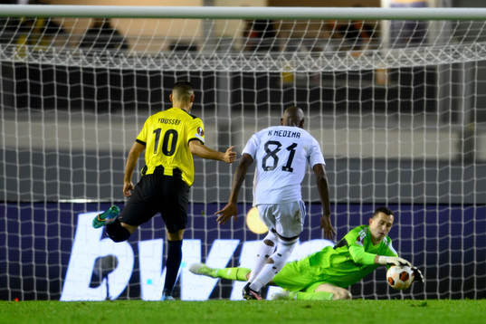 goalkeeper Andrey Lunev of Qarabag