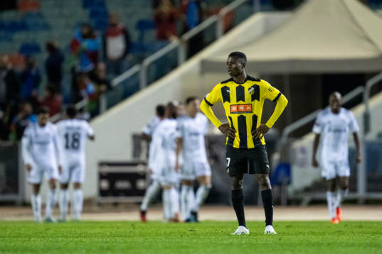 Akoua Romeo Amane of Häcken looks dejected