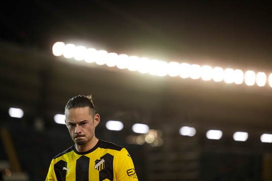 Amor Layouni of Häcken looks dejected