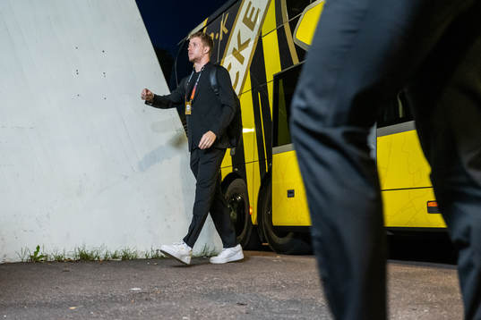 Samuel Gustafson of Häcken arrives