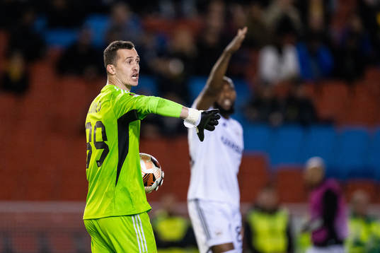 Goalkeeper Andrey Lunev of Qarabag