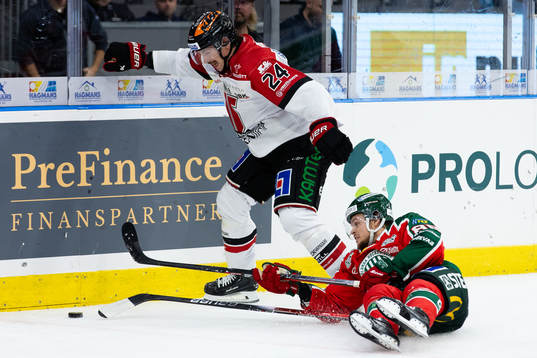 Örebros Hannes Björninen och Frölundas Malte Strömwall