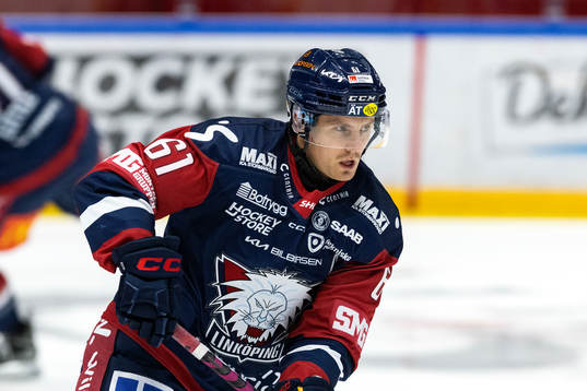 Linköpings Markus Ljungh på uppvärmningen