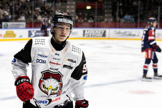 Malmö Redhawks Lukas Wernblom jublar