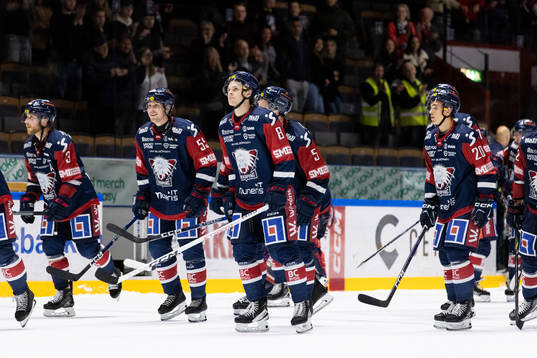 Linköpings spelare jublar
