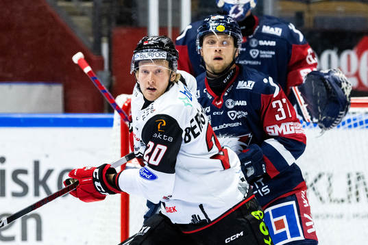 Malmö Redhawks Thomas Berg Paulsen och Linköpings Jesper