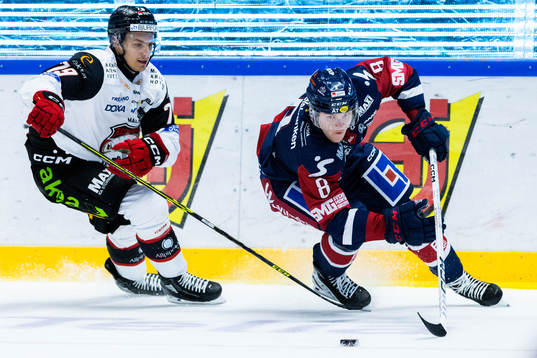 Malmö Redhawks Jakub Galvas och Linköpings Jonathan