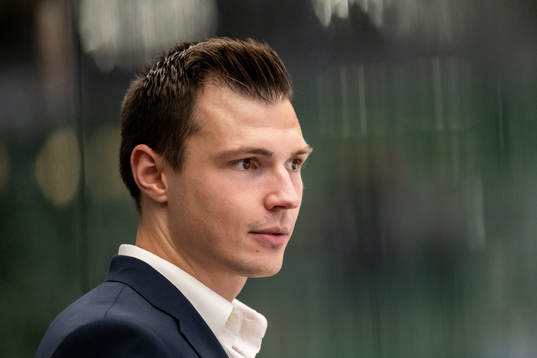 Rögles assisterande tränare Max Bohlin