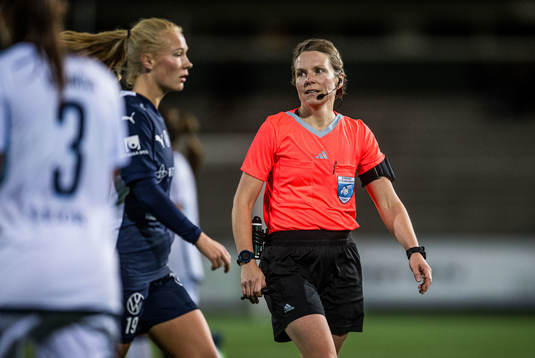 Under fotbollsmatchen i Damallsvenskan mellan FC Rosengård
