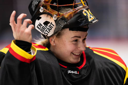 Brynäs målvakt Klara Peslarova