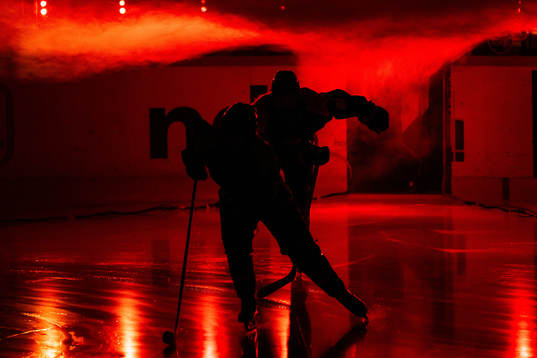 Brynäs spelare gör entré