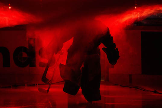 Brynäs målvakt Amanda Johansson gör entré