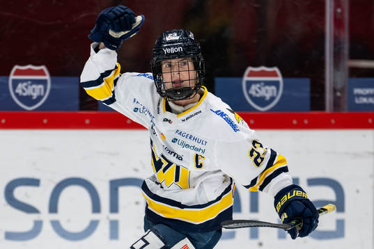 HV71s Sanni Hakala jublar
