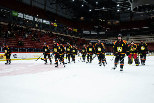 Brynäs spelare jublar