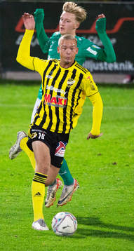 IFK Hässleholms Olle Kjellman Olblad i matchen i div. 2