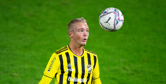 IFK Hässleholms Olle Kjellman Olblad i matchen i div. 2