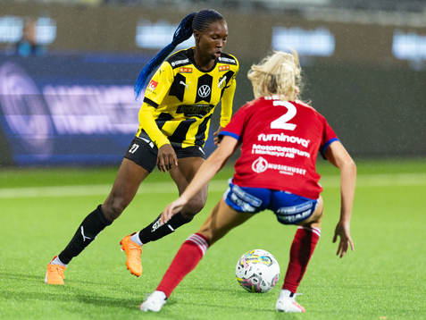 Häckens Aisha Masaka och Vittsjös Charlotte Grant