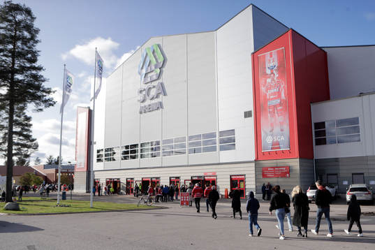 SCA Arena innan ishockeymatchen i SHL mellan Timrå och