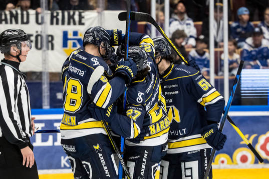 HV71s spelare jublar