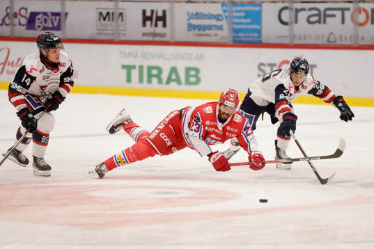 Timrås Jeremy Boyce-Rotevall och Linköpings Fabian Wagner