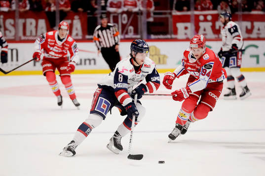Linköpings Jonathan Myrenberg och Timrås Sebastian