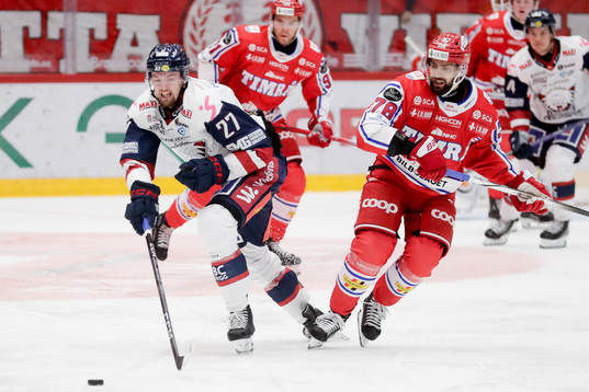 Linköpings William Worge Kreü och Timrås Robin Hanzl