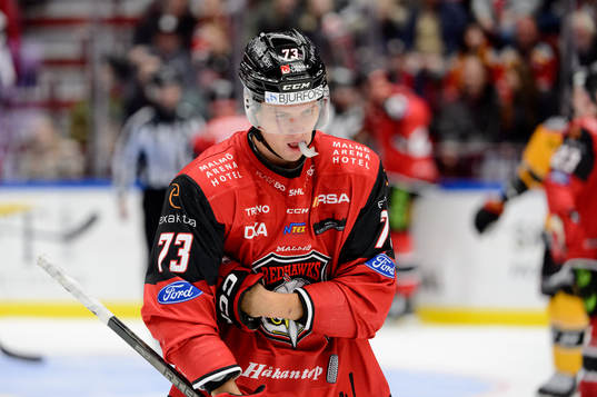 Malmö Redhawks Adam Ollas Mattsson deppar