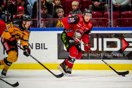 Malmö Redhawks Thomas Berg Paulsen mot Luleås Juhani