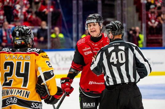 Malmö Redhawks Fredrik Händemark är irriterad på