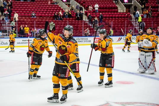 Luleås spelare jublar