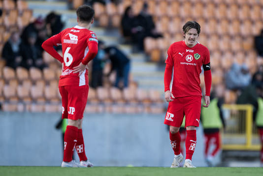 Jönköpings Södras August Karlin och Robin Book deppar