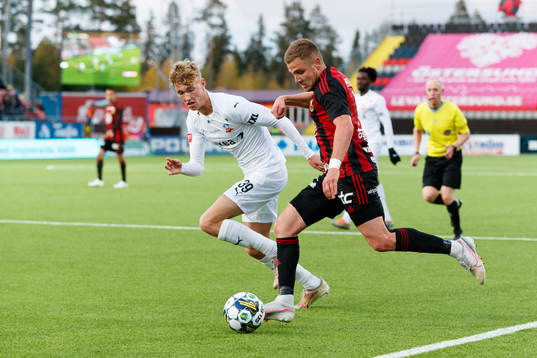 Helsingborgs Benjamin Örn och Östersunds Mykola Musolitin