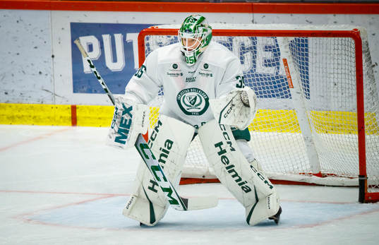 Färjestads målvakt Carl Lindbom