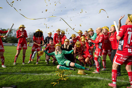 Elfsborgs spelare och ledare firar seriesegern