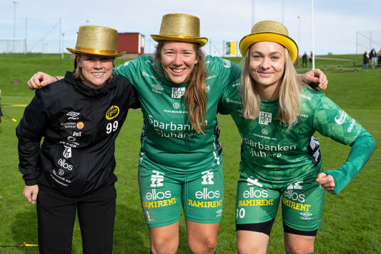 Elfsborgs spelare och ledare firar seriesegern