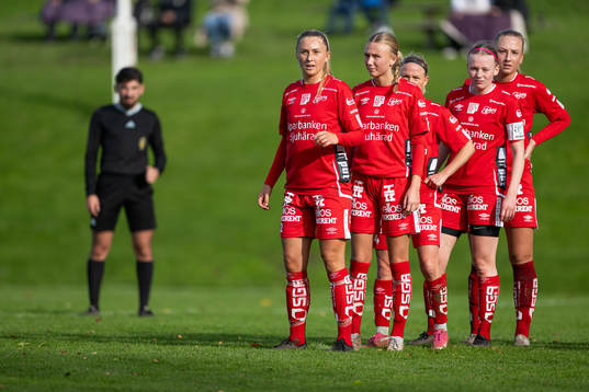 Elfsborgs Amanda Platenik, Linn Sångberg, Sara Jardving,