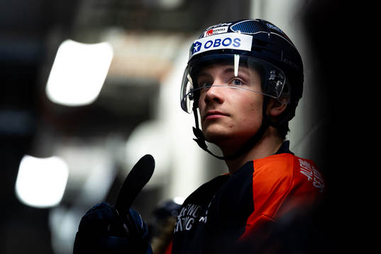 Växjös Victor Stjernborg före värmningen