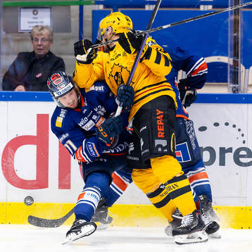 Växjös Kalle Kossila och Skellefteås Oscar Lindberg