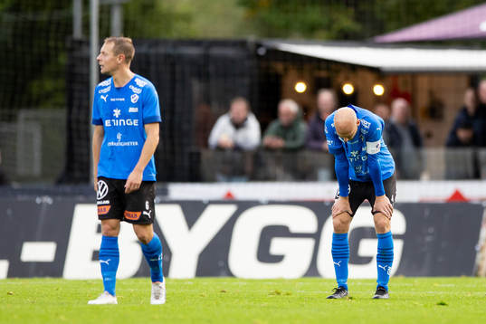 Halmstads Joel Allansson och Andreas Johansson deppar