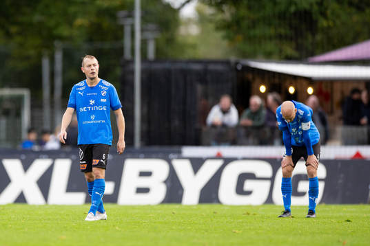 Halmstads Joel Allansson och Andreas Johansson deppar