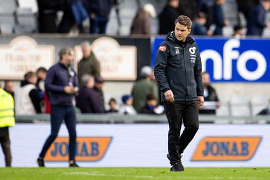Degerfors tränare Andreas Holmberg deppar