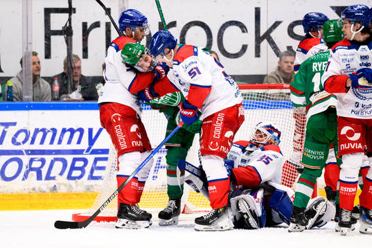 Oskarshamns Ahti Oksanen och Alexander Anderberg och
