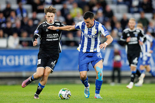 Sirius Adam Vikman och IFK Göteborgs Astrit Selmani