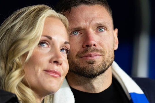 IFK Göteborgs Marcus Berg med sin fru Josefine Ringblom