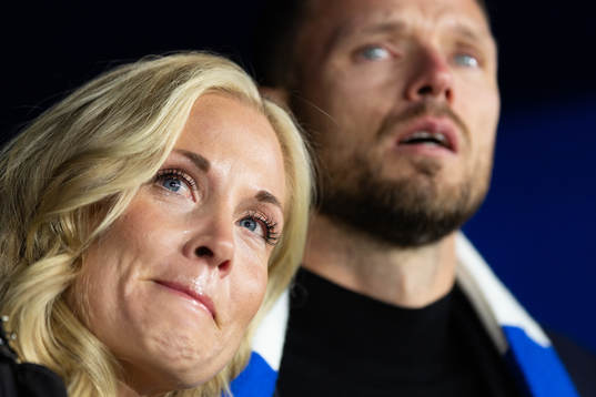 IFK Göteborgs Marcus Berg med sin fru Josefine Ringblom