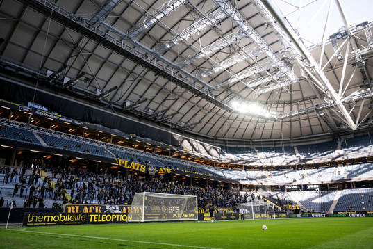 Interiör vy av Friends Arena