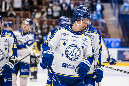 Leksands Eddie Larsson jublar