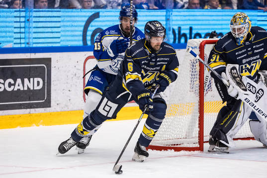 Leksands Max Veronneau och HV71s Anton Strålman